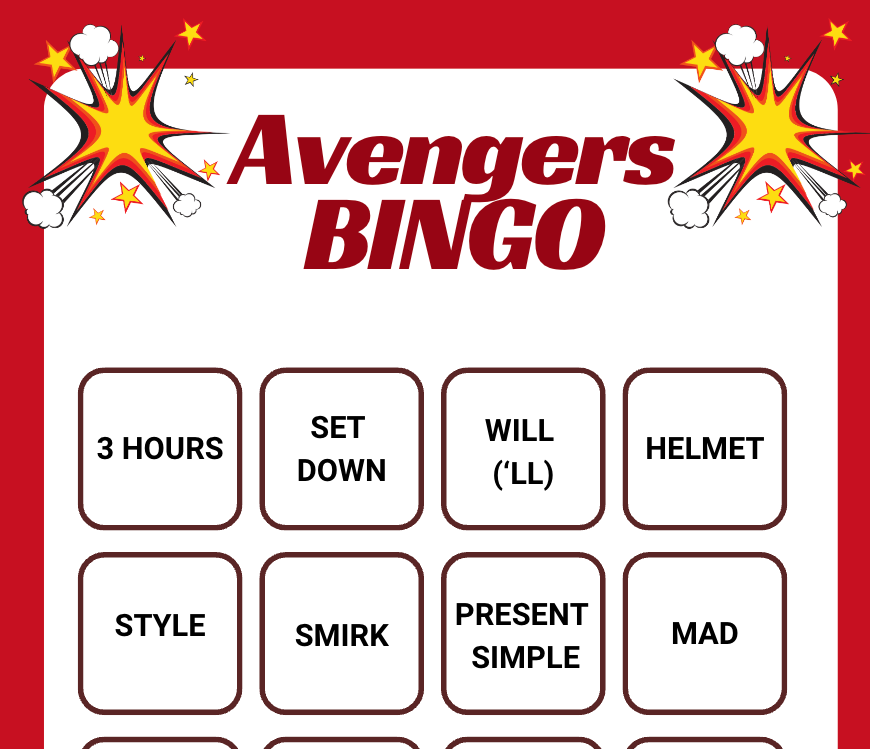 Superheroes in Action: "Marvel Avengers Academy" Movie Trailer Worksheet